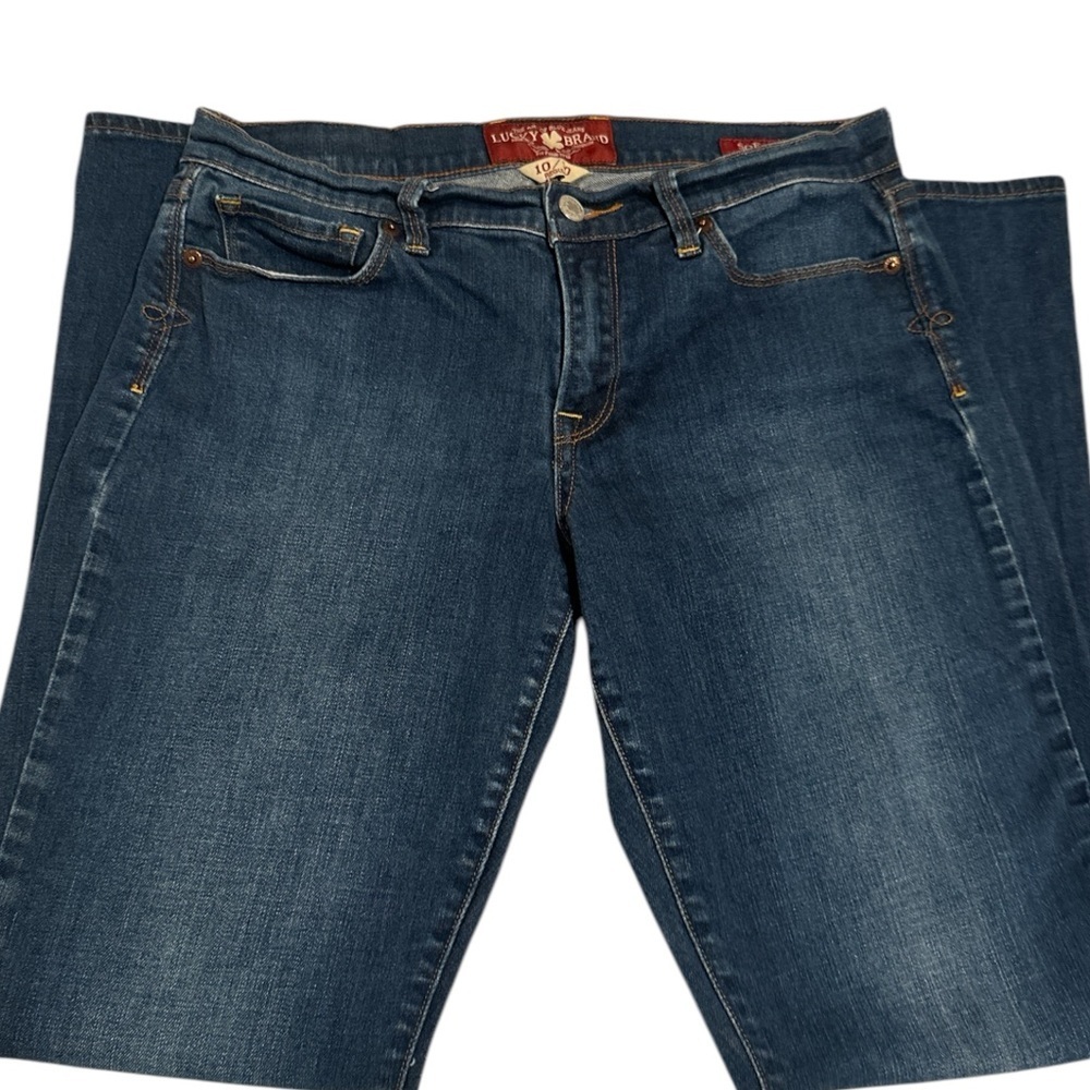 LUCKY Denim Blue Jeans Sofia Boot‎ 10 X 30